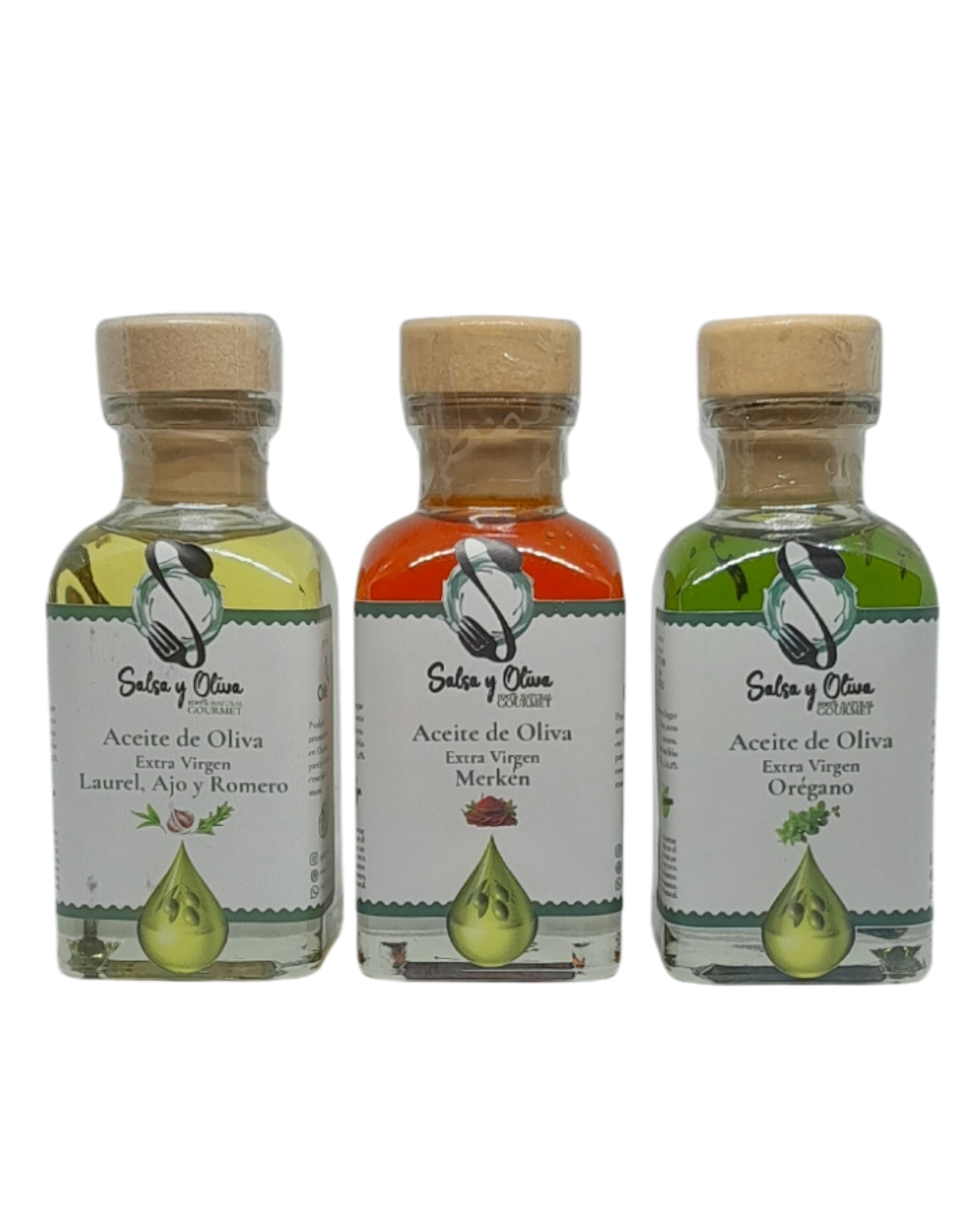 Pack Gourmet, 3 Aceites de Oliva Saborizados