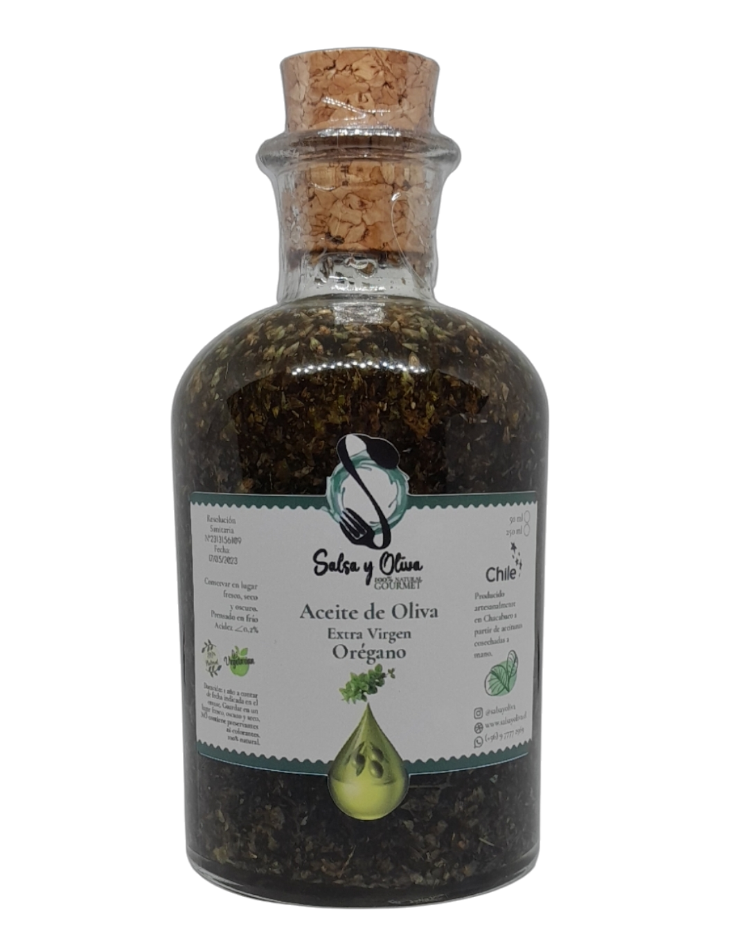 Aceite de Oliva Extra-Virgen al Orégano 250cc