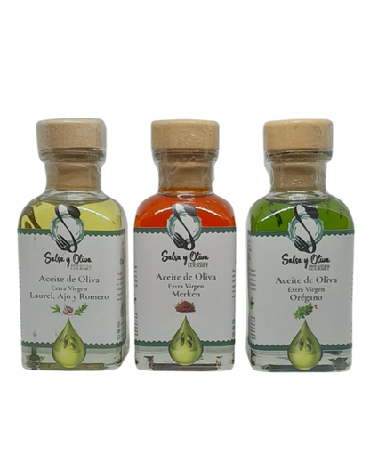 Pack Gourmet, 3 Aceites de Oliva Saborizados